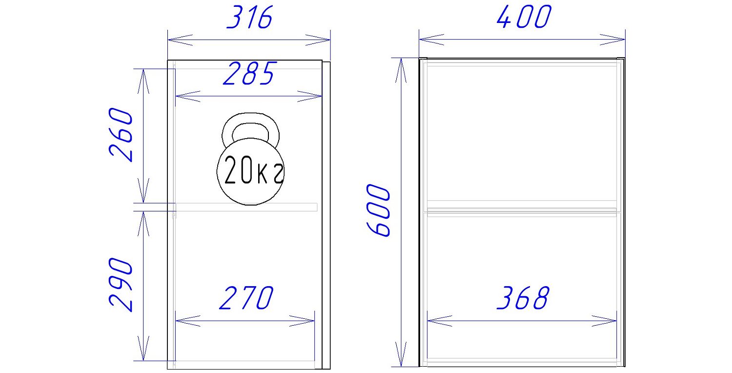Шкаф ШГ-40к, Женева (400*316*600) Дуб Палермо, 21939