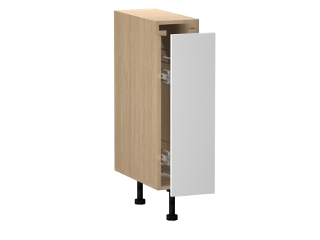 Стол, бутылочница СБ-20, Женева (200*520*870) Дуб Палермо/Белый матовый, 22408