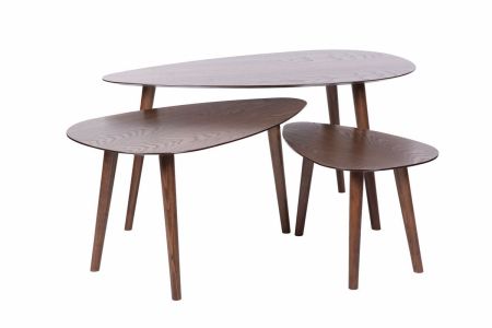 Стол журнальный Эдем (3шт) каркас Орех американский, Эдем (1005*615*500), ФР-00011378/1