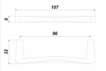 Мебельная ручка, RS323BN.5/96