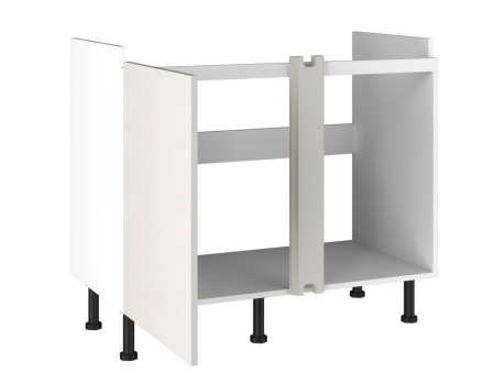 Стол под мойку угловой СМУ-110, Виста (1000*534*870) Экокожа Белый, 26304