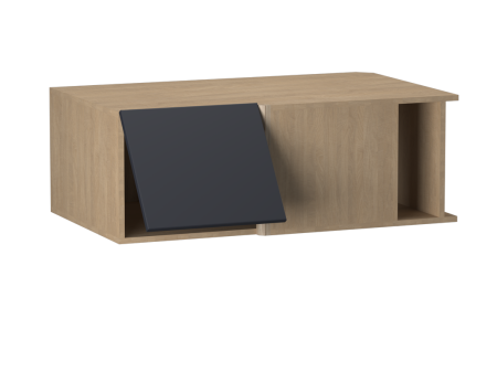 Шкаф АГУ-100, Женева (1000*600*360) Дуб Палермо/Синий матовый, 22532