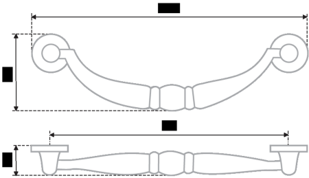 Мебельная ручка, RS090AB.3/96