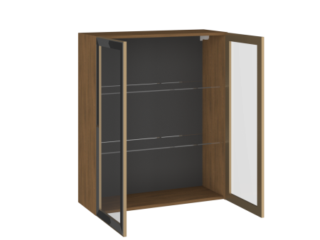 Шкаф 960 ШСТ-80 2-дверный, Фьюжн (800*317*960) Дуб Каселла коричневый/Золото, 27174