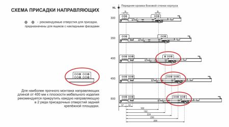 Системы выдвижения В-Slide DB7776Zn/450, DB7776Zn/450