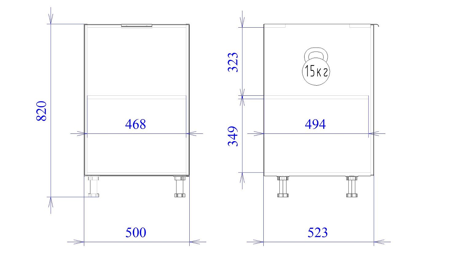 Стол С-50, Монза (500*523*820) Экокожа Бежевый, 23104