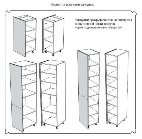 Заглушки пеналов