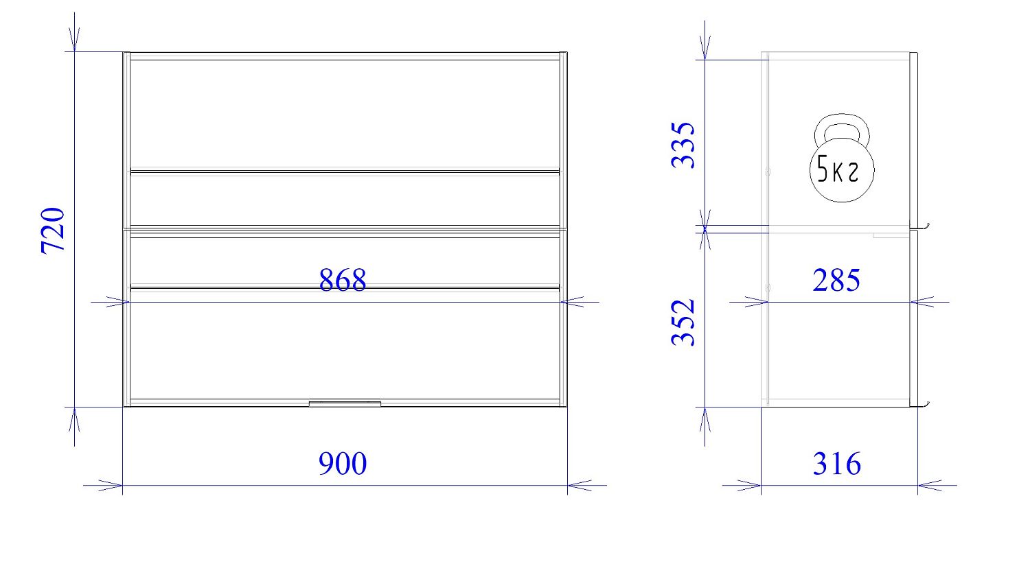 Шкаф  ШГ-90СМГ, Монза (900*316*720) Экокожа Бежевый, 23160