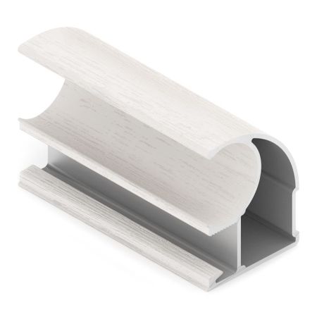 Профиль верт. C ЭКО, Белый велюр, AE0377.AP540.WHVPV.RA