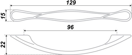 Мебельная ручка, RS410EAB.3/96