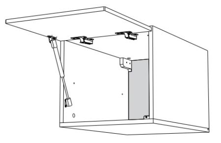 Шкаф АГ-60, Женева (600*586*360) Дуб Палермо/Серый камень , 22007