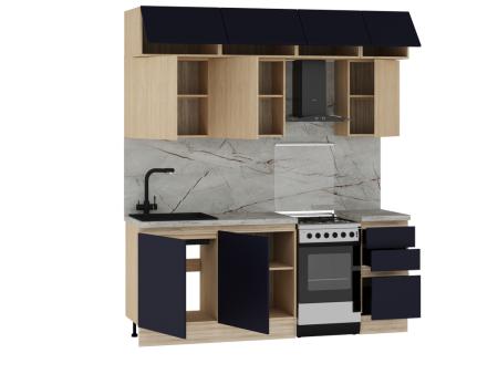 Кухня "Женева" (возможный вариант комплектации 2.2)