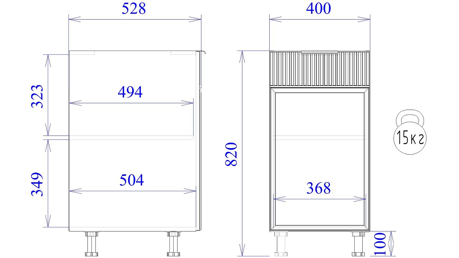 Стол С-40, Берта (400*528*820) Светлый Мокко, 22911