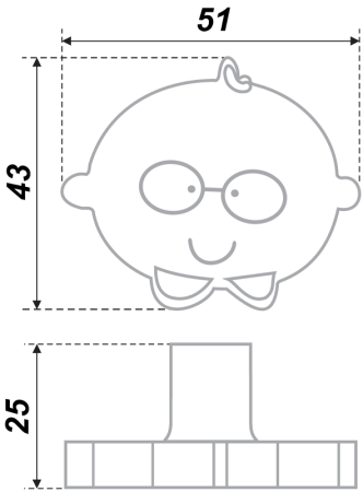 Мебельная ручка, RC519GR.4