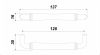 Мебельная ручка, RS446ABL.4/128