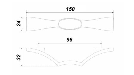 Мебельная ручка, RS501AC.1/96