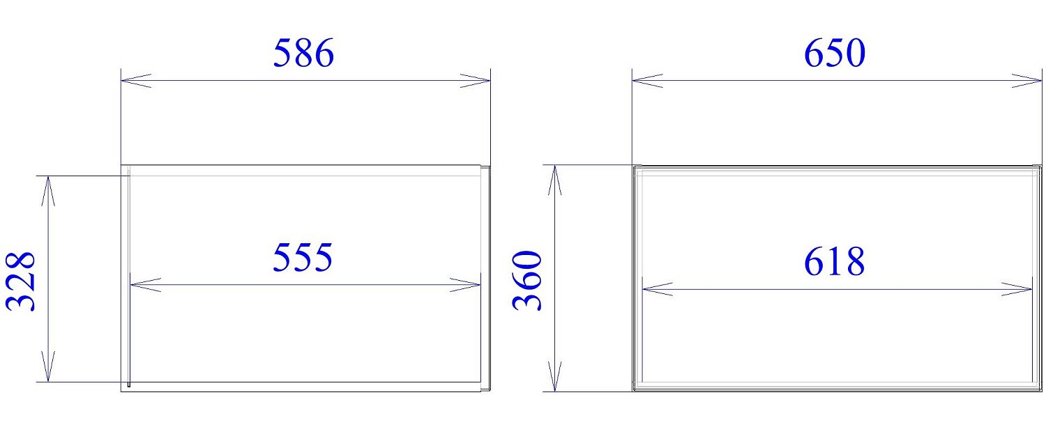 Шкаф АГ-65, Женева (650*586*360) Дуб Палермо/Белый матовый, 22438