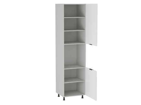 Шкаф-пенал 960 ПГ-60, Берта (600*571*2406) Экокожа Белый, 25351