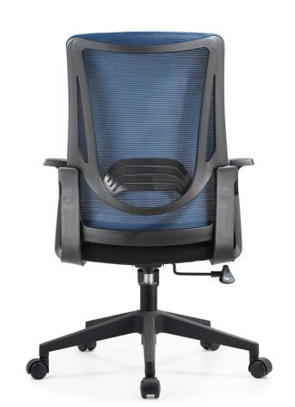 Кресло офисное,вращающееся LJ-2201В BLUE+BLACK  (610*500*1070), LJ-2201В BLUE+BLACK ИМП
