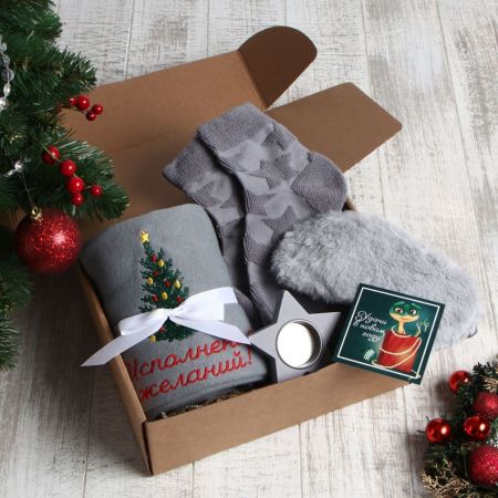 Набор подарочный  "Мечта исполнится" плед и аксессуары Многоцветный, 10740121