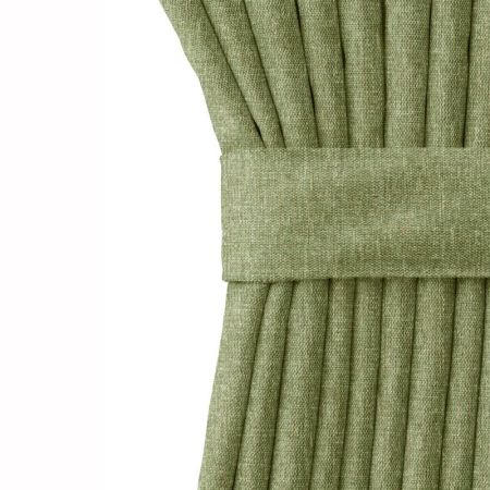 Комплект штор Волшебная ночь оливка (2*165*270см), рогожка, 721879