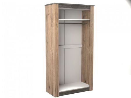 Шкаф 2-х дверный 2194, Денвер (1122*538*2194) Дуб Веллингтон, 11811