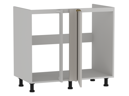 Стол под мойку угловой СМУ-100, Монза (900*554*820) Экокожа Бежевый, 23113