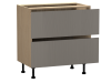 Стол с ящиками СЯ-80 (2), Женева (800*520*870) Дуб Палермо/Серый камень , 22023