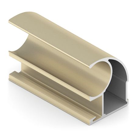 Профиль верт. C ЭКО 704, Золото матовое, AE0704.VP540.GLMAN.CJ