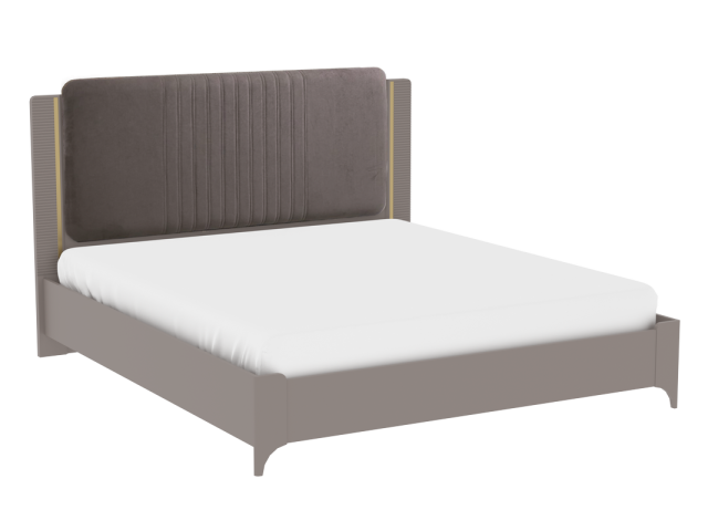 Кровать 1800 (велюр) с подъемным механизмом, Сиде (1892*2082*1200) Мокко