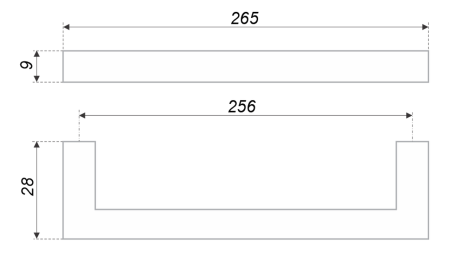 Мебельная ручка, RS043BL.4/256