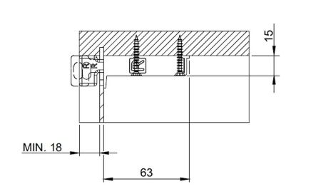 Навес мебельный, правый (белый) арт.146.R000.01, 146.R000.01