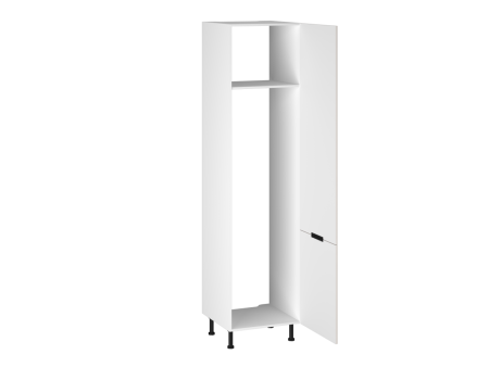 Шкаф-пенал 960 ПХ-60 бок правый МДФ, Виста (600*586*2456) Экокожа Белый, 26292