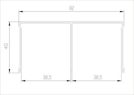 Профиль верт. C, Белый матовый, AS0010.BP540.WHKPP.RA