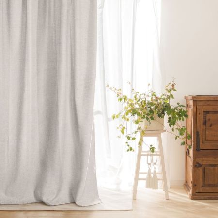 Комплект штор Волшебная ночь экрю (2*165*270см), рогожка, 721876