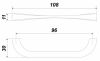 Мебельная ручка, RS442BAZ.4/96
