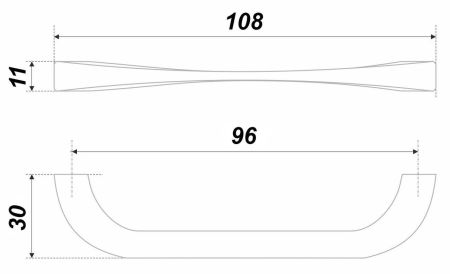 Мебельная ручка, RS442BAZ.4/96