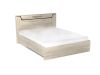 Кровать Люкс 1600, Мале (1660*2125*1000) Дуб галифакс белый, 11227