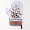 Набор кух. "Floral mood"  варежка-прихватка 20х28см, прихватка 19х19см Белый,Серый, 6535975
