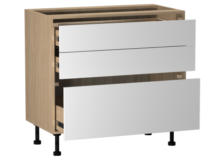 Стол с ящиками СЯ-90, Женева (900*520*870) Дуб Палермо/Белый матовый, 22422