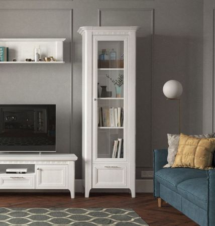 Пенал со стеклом, Клер (746*458*2054) Сосна Андерсен, 31501