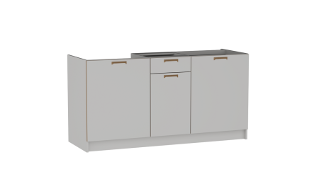 Стол С-160, Смарт (1600*566*820) Серый, 22602