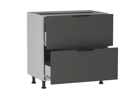 Стол с ящиками СЯ-2-80, Ватель (800*523*820) Экокожа Серый, 23323