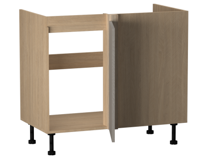 Стол под мойку угловой СМУ-100 левый, Женева (954*534*870) Дуб Палермо/Серый камень , 22029