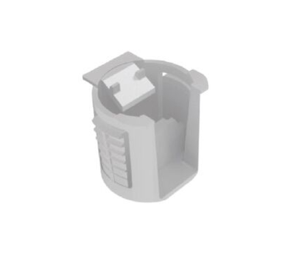 Полкодержатель (вставка) d15, пластик серый арт.SO051PGR, SO051PGR