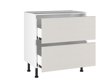 Стол с ящиками СЯ-(2)-80, Виста (800*523*870) Экокожа Белый, 26215