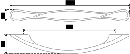 Мебельная ручка, RS410EAB.3/96