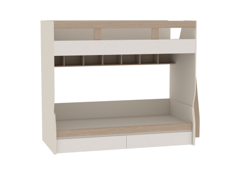 Кровать в сборе лестница прямая 2