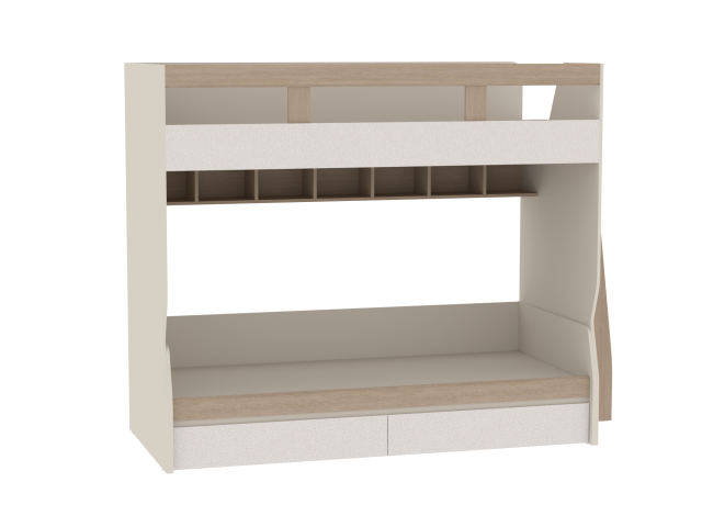 Кровать в сборе лестница прямая 2