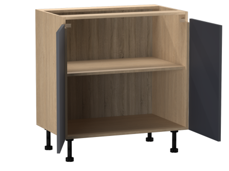 Стол С-80, Женева (800*520*870) Дуб Палермо/Синий матовый, 22506